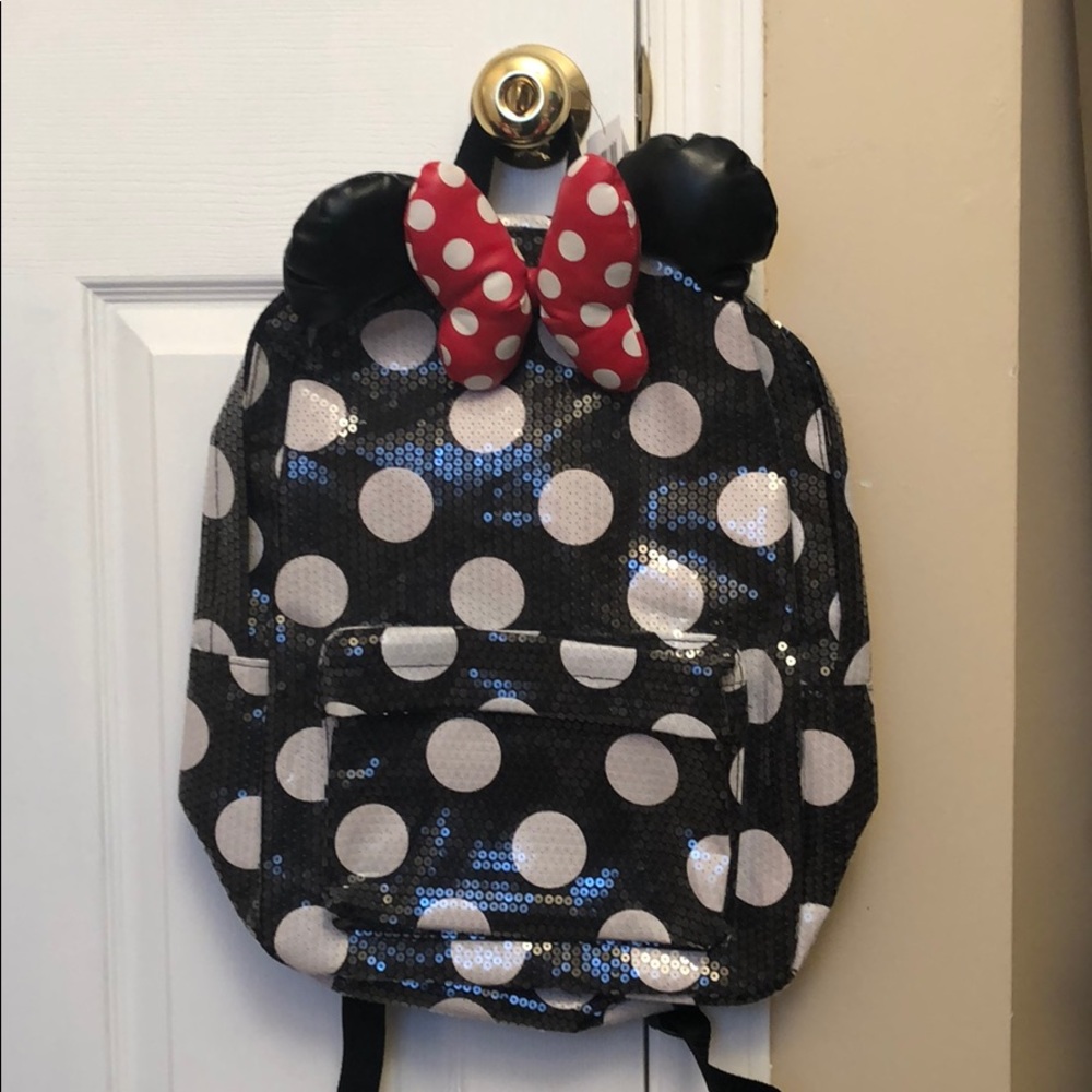 Minnie Mouse sequin back pack